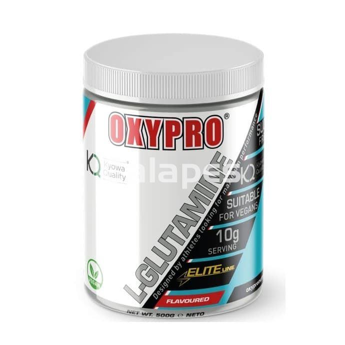 Oxypro L-Glutamina (Kyowa Quality) 500gr sabor limonada de frambuesa - Imagen 1