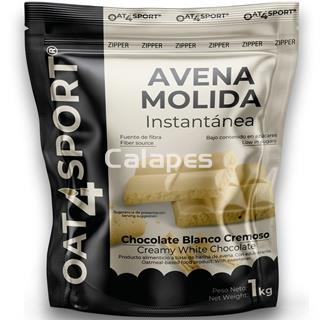 Oxypro OAT4SPORT Avena integral molida 1kg sabor Chocolate blanco cremoso - Imagen 1