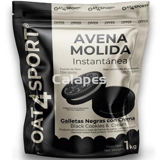 Oxypro OAT4SPORT Avena integral molida 1kg sabor Galletas negras con crema - Imagen 1