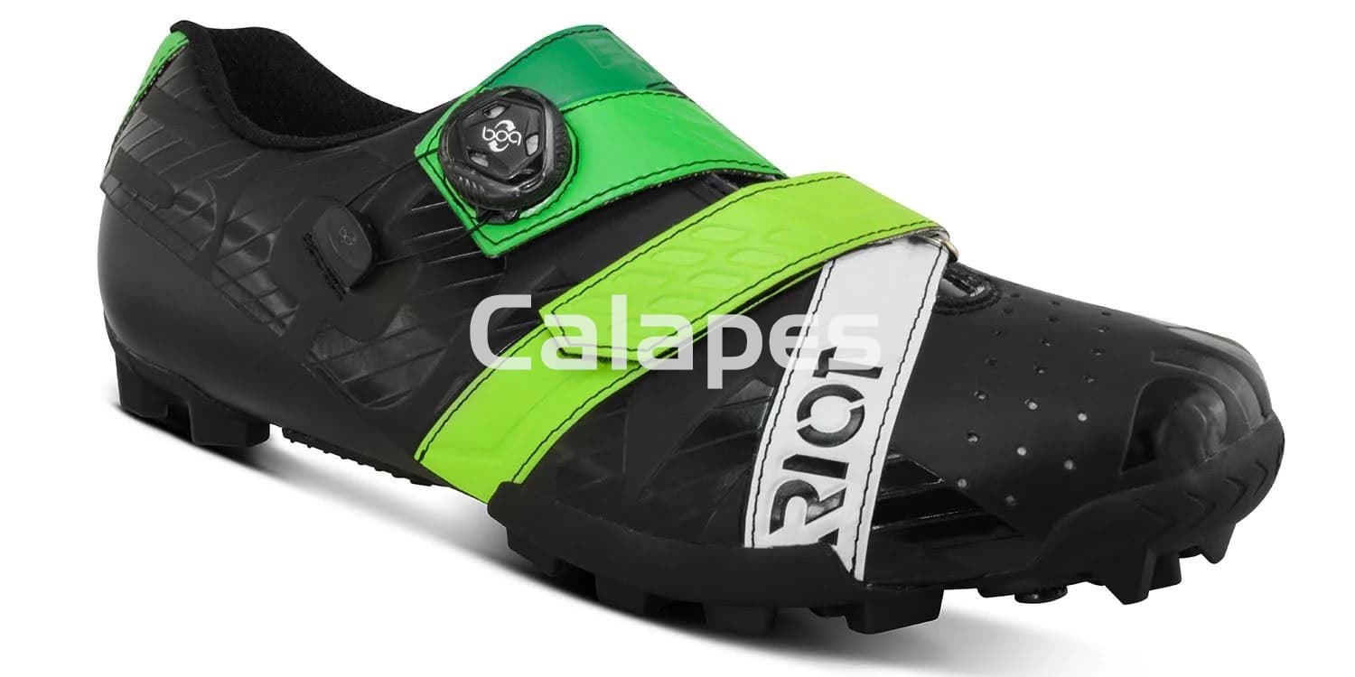 Zapatillas Bont Riot MTB+ Black-Green - Imagen 1